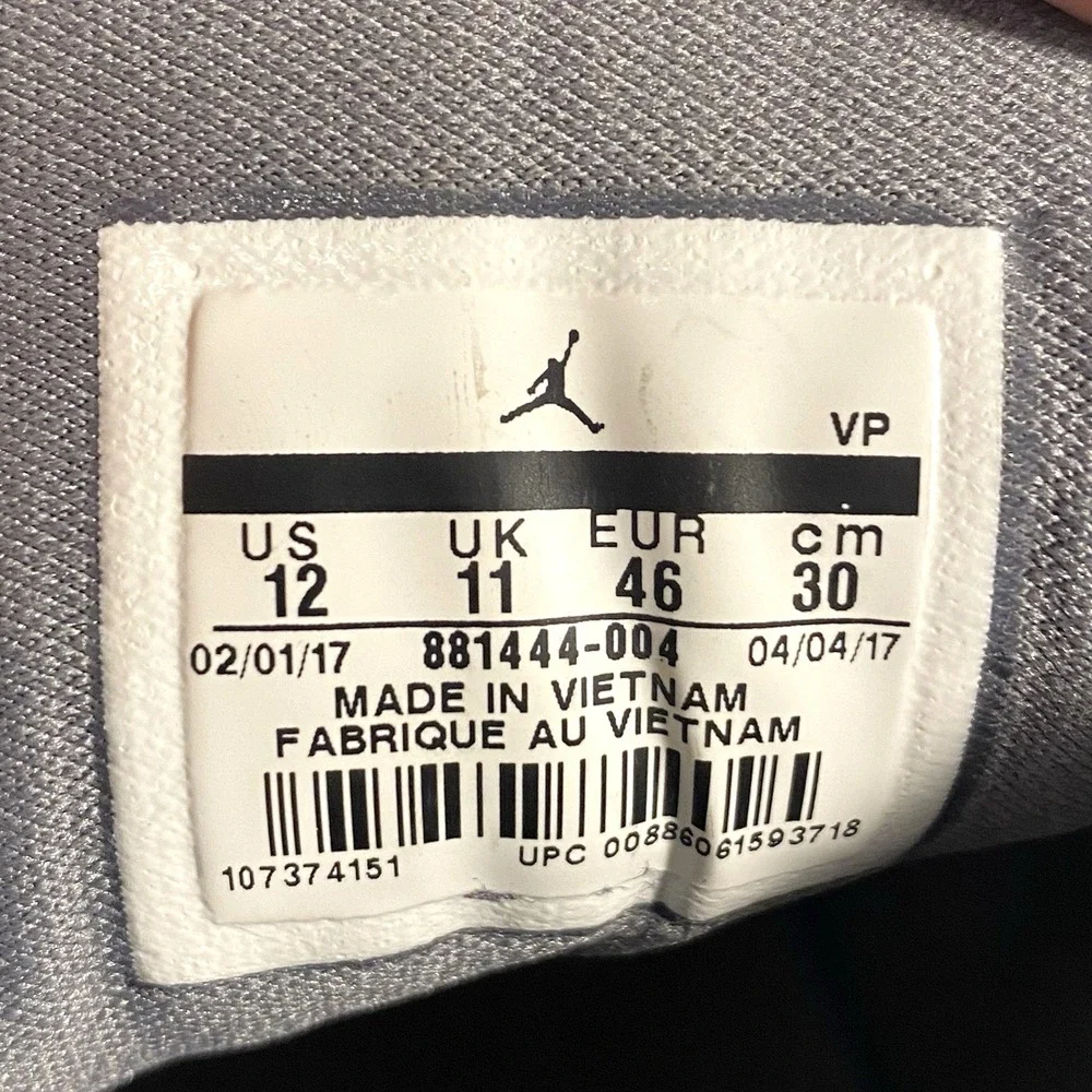 Nike Mens Sz 12 Air Jordan B. Fly Cool Grey White Camo Shoes Sneakers 881444-004